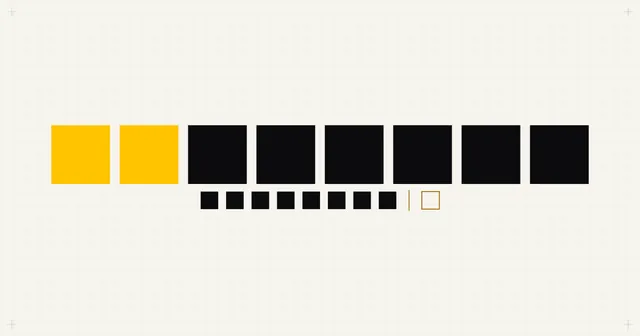 Cover art: eight large squares for the 8 GiB tier, the first two yellow for the 2 GiB memtable budget, beside eight small squares for the 8 MiB document ceiling and one outlined square for JSON streamed past 64 MiB